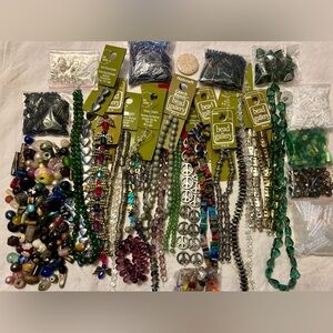 Huge Lot of Czech, Glass, Metal, Beads for Jewelry Making & Crafts